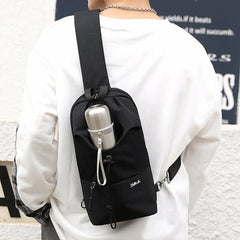 Men Large Capacity Independent Water Cup Bag Chest Bag Oxford Multifunction Breathable Shoulder Bag Crossbody Bags