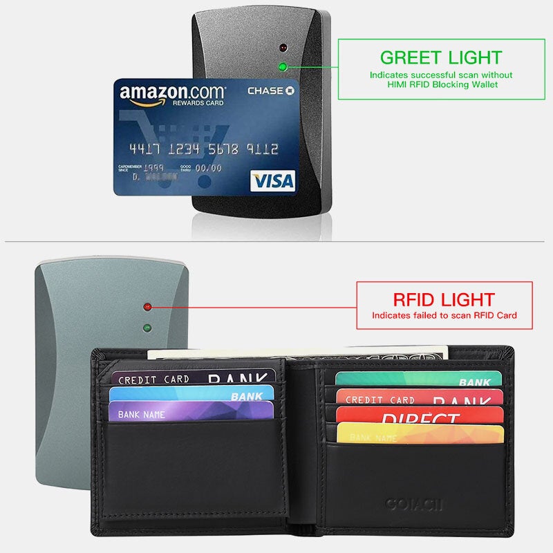 Men Horizontal Bifold RFID Blocking Card Case Retro Short Multi-card Slot Card Holder Coin Purse Money Clip Driver's License Wallet