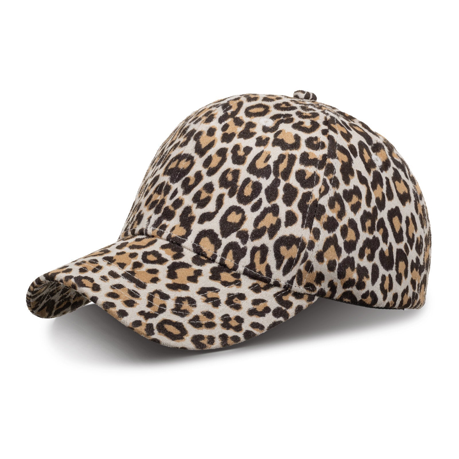 Unisex Polyester Mesh Leopard Stitching Outdoor Breathable Hip Hop Sunshade Baseball Cap Fashion Sunhat