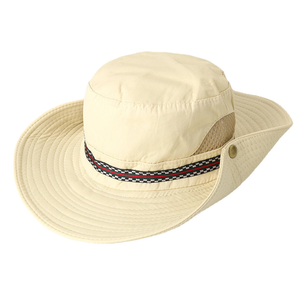 Men Woman Quick-drying Fisherman Bucket Hat Foldable Visor Hat With Embroidery