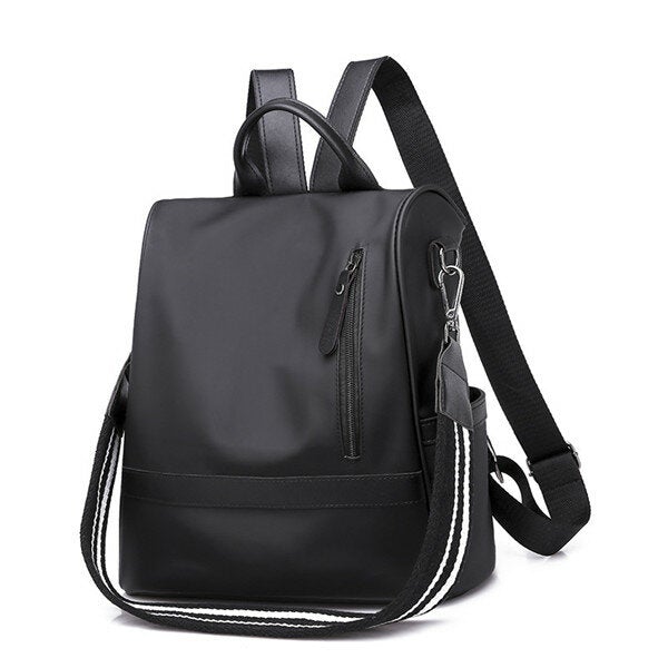 Women Nylon Anti-theft Travel Backpack Solid Leisure Multi-function Shoulder Bags