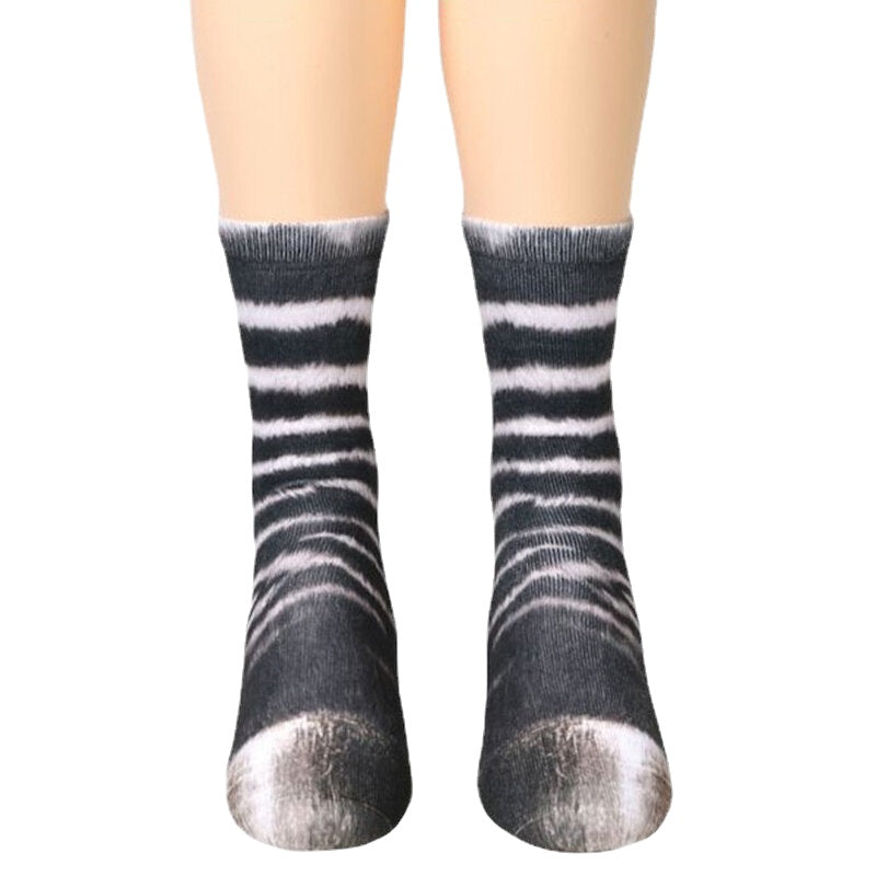 Unisex Adult Animal Printed Socks Animal Tube Socks 3d Print Animal Foot Hoof Socks