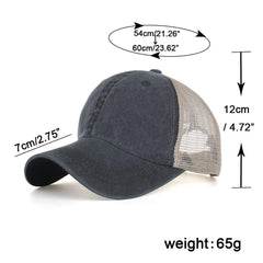 Men Women Summer Mesh Breathable Baseball Cap Outdoor Sport Adjustable Peaked Cap