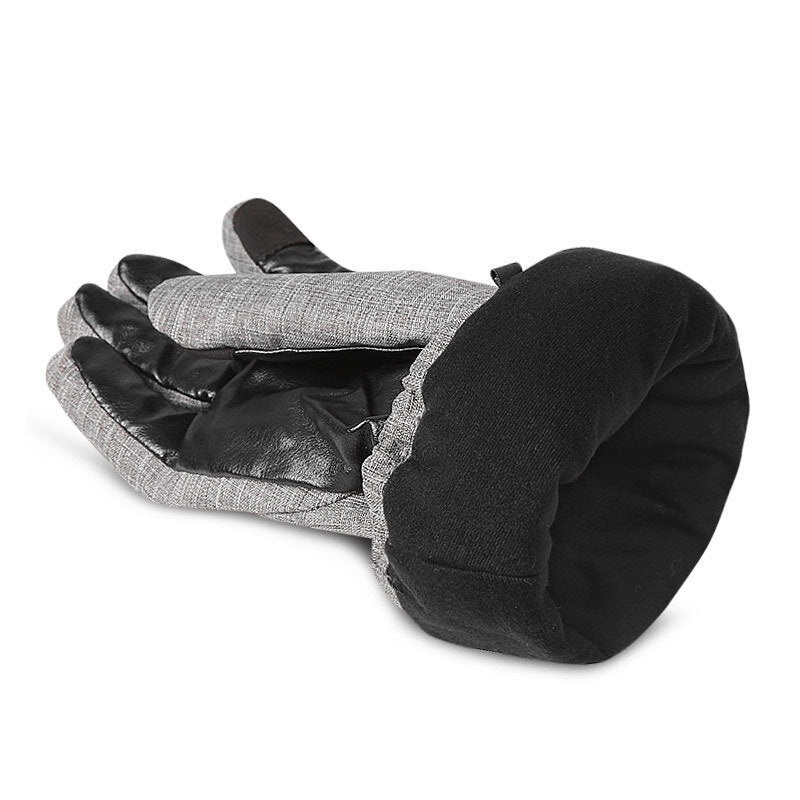 Motorcycle Heated Gloves Full Finger USB Charging 3 Gear Adjustable Touch Screen Skiing Gloves Waterproof Thermal Gloves