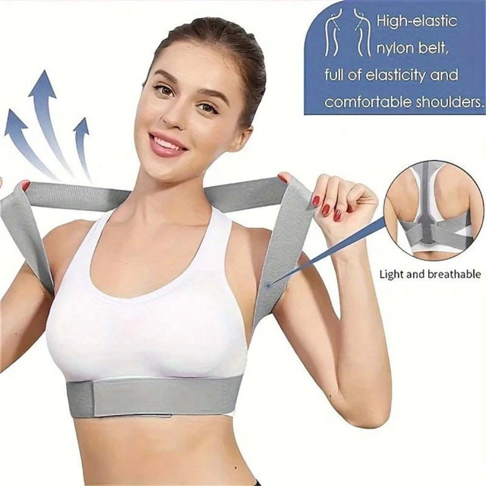 1pc Adjustable Hunchback Brace Support Belt - Improve Your Posture & Clavicle Spine With Back Shoulder & Lumbar Posture Correction Corset