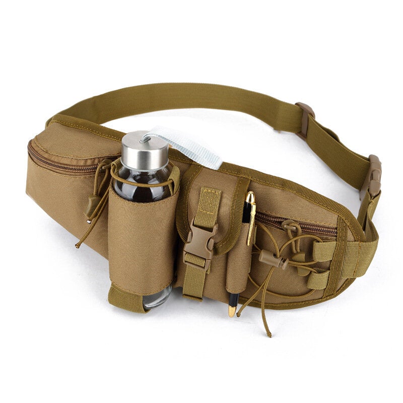 Men Nylon Casual Waterproof Sprot Outdoor Camping Waist Bag