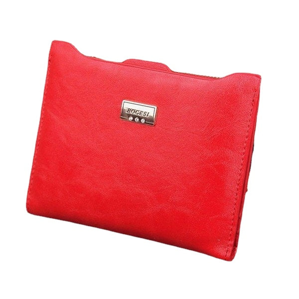 Women Genuine Leather Wallet Small Zipper Pu Coin Card Holder Purse