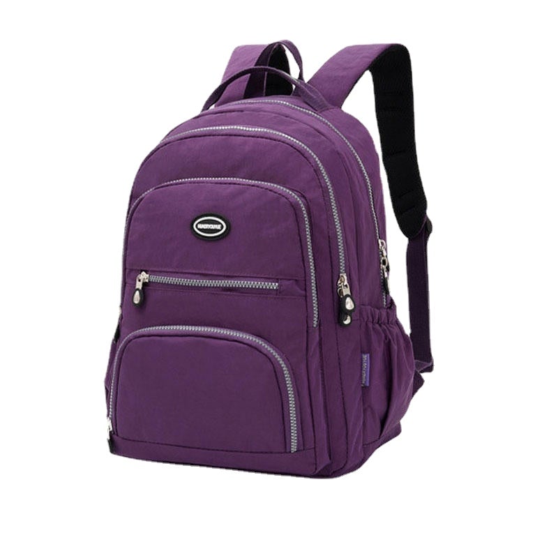 Women Nylon Multifunction Waterproof Casual Patchwork Backpack