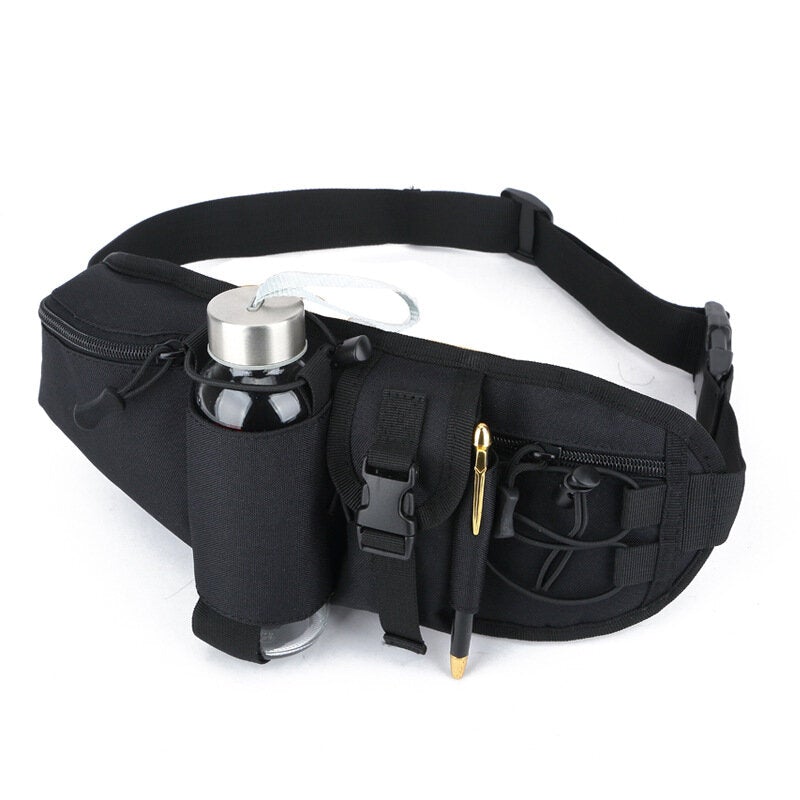 Men Nylon Casual Waterproof Sprot Outdoor Camping Waist Bag