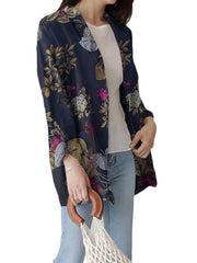 Women Full Sleeve Casual Loose Floral Printing Leisure Workwear Suit