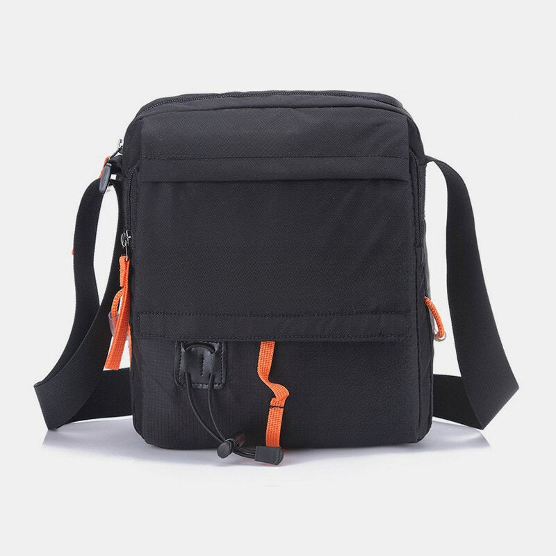 Men's Waterproof Nylon Crossbody Travel Bag for Outdoor Use