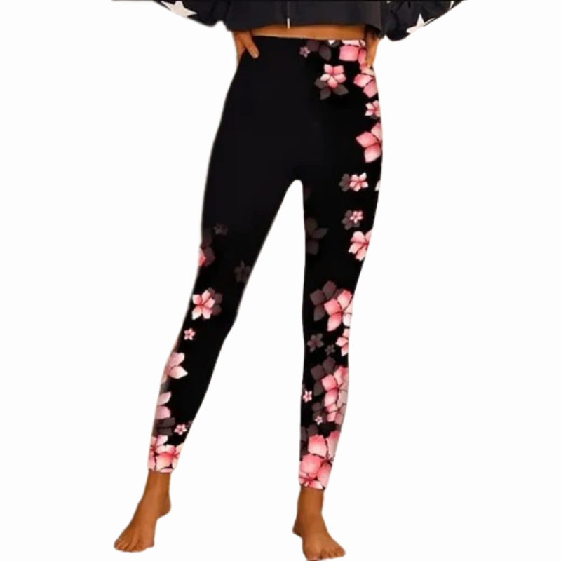 Women's Casual Cut Out Print Micro-elastic Designer Personality Pants