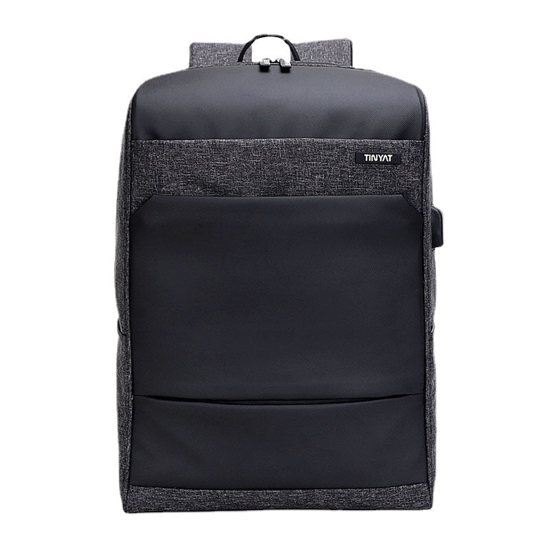 Men Multifunctional Large Capacity Backpack Computer Bag With USB Charging Port