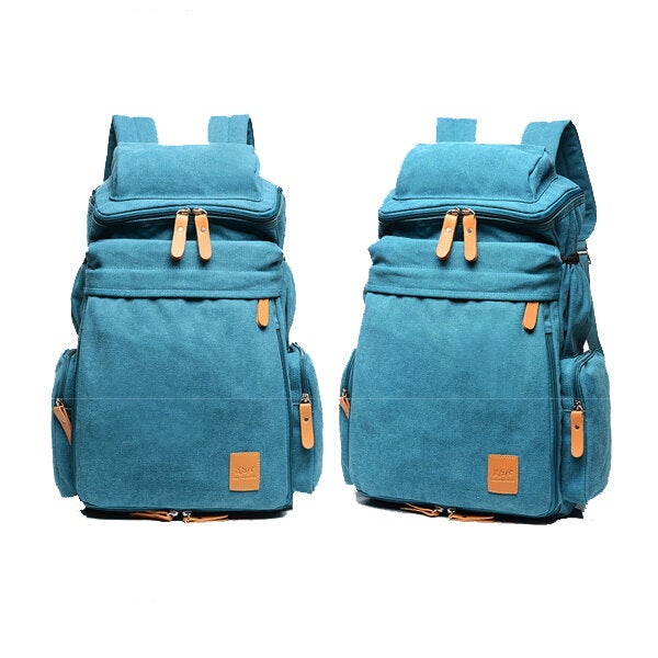 Men Women Large Capacity School Laptop Backpack Canvas Casual Backpack