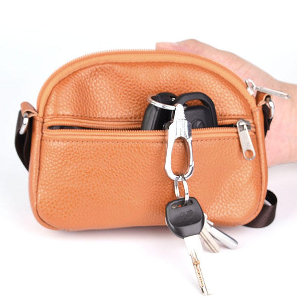 Women Genuine Leather Cowhide Casual Shoulder Bag Phone Crossbody