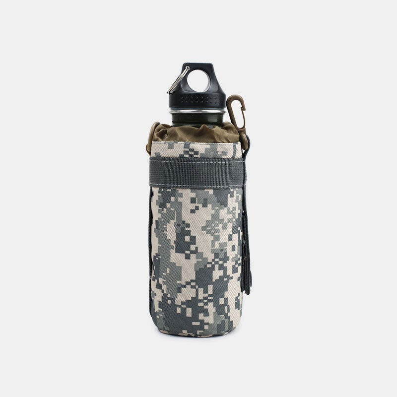 Men Nylon Camouflage Sport Outdoor Water Bottle Case Bag Waist