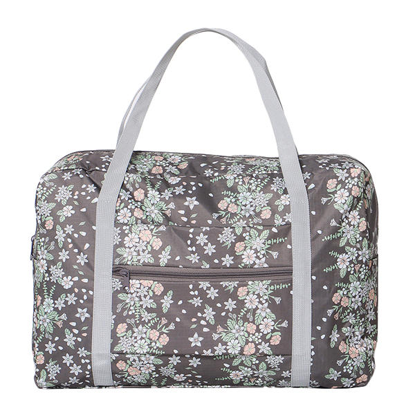 Women Nylon Little Flowers Travel Bag Floral Duffel Bag Luggage Bag Handbag
