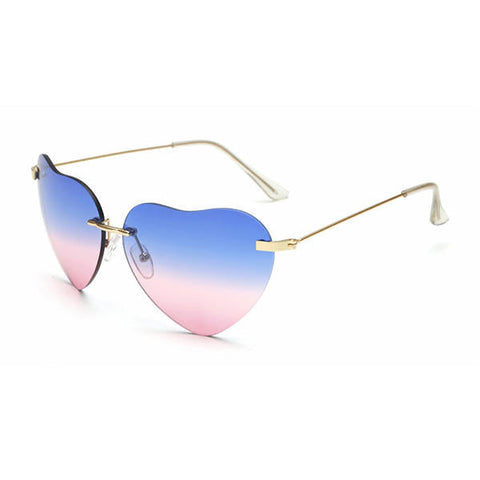 Woman Fashion Heart Shaped UV400 Sun Glassess Casual Outdooors Party Eyewear