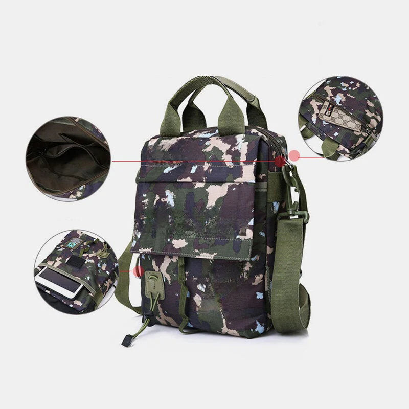 Men's Waterproof Shoulder Bag for Outdoor Sports and Travel