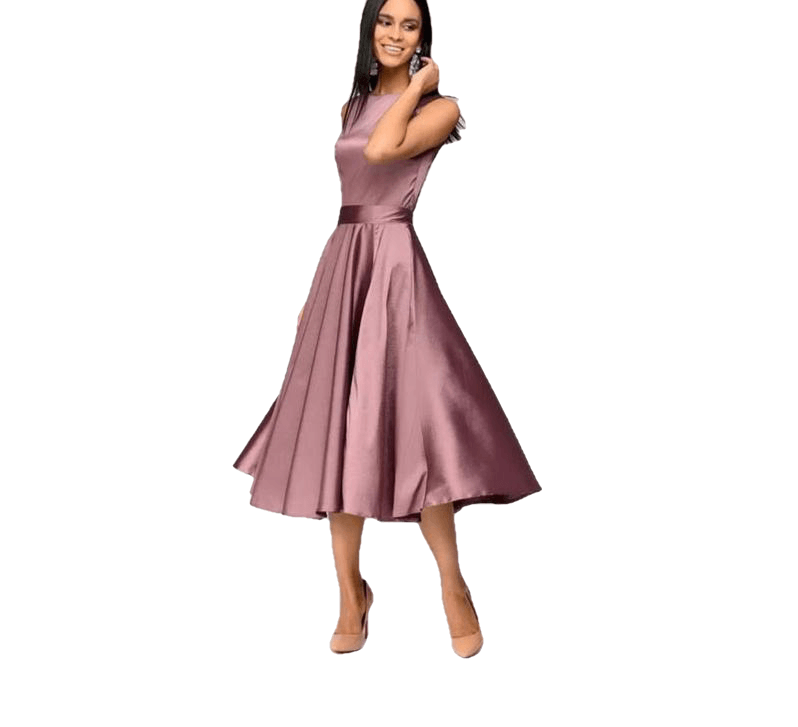 Elegant Party Fashion Solid Color Draped Short Dress With Belt For Female