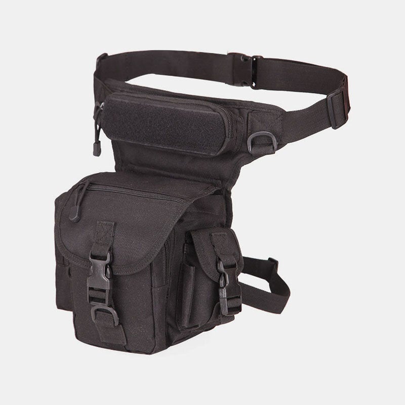 Men Oxford Cloth Camouflage Outdoor Sport Reporter Photography Leg Bag Waist Shoulder