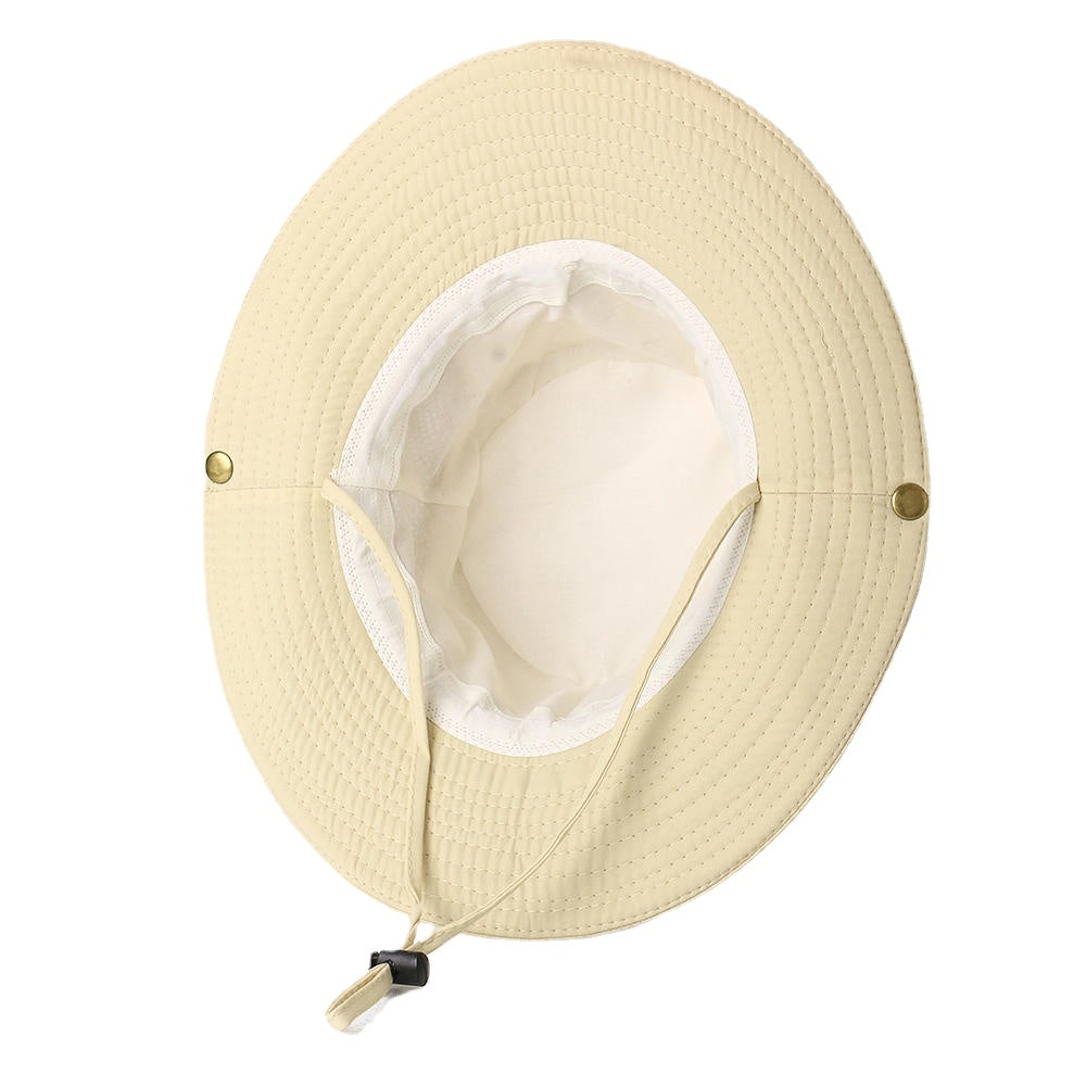 Men Woman Quick-drying Fisherman Bucket Hat Foldable Visor Hat With Embroidery