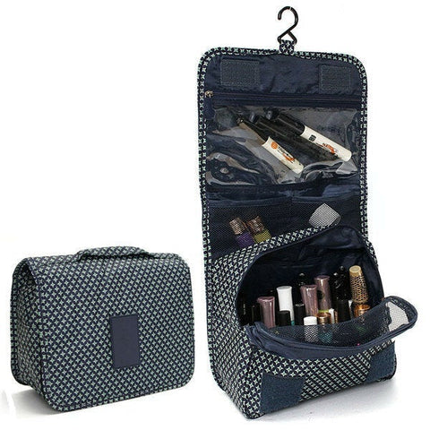 Zipper Toiletry Bags Floral Pattern Travel Organizer Case Women Cosmetic Makeup