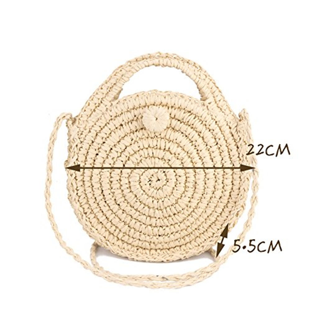 Women Straw Canteen Light Crossbody Bag Phone Beach Bags