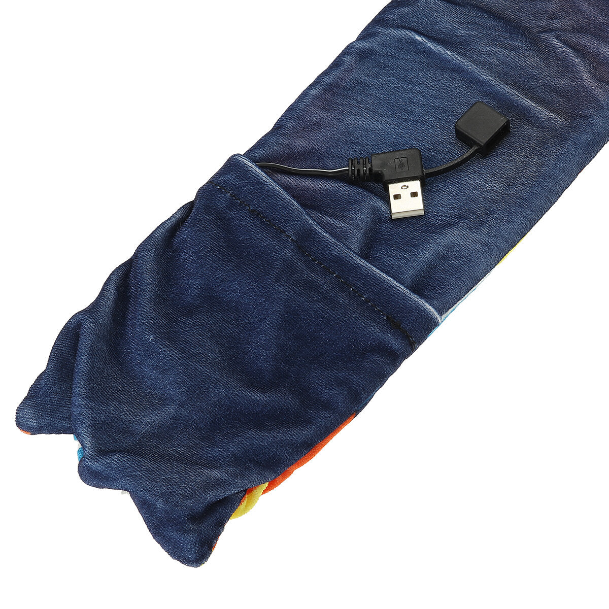 USB Heated Unisex Scarf - Electric Neck Warmer for Winter Camping & Travel