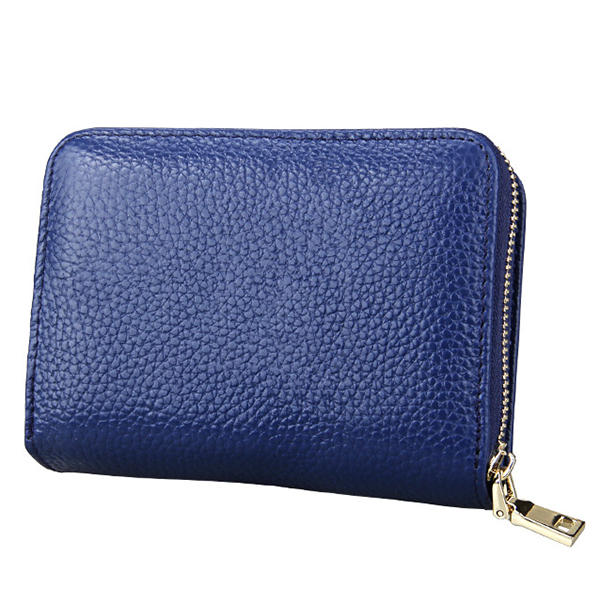 Genuine Leather Unisex 10 Card Slot Wallet Fashion Hasp Holder