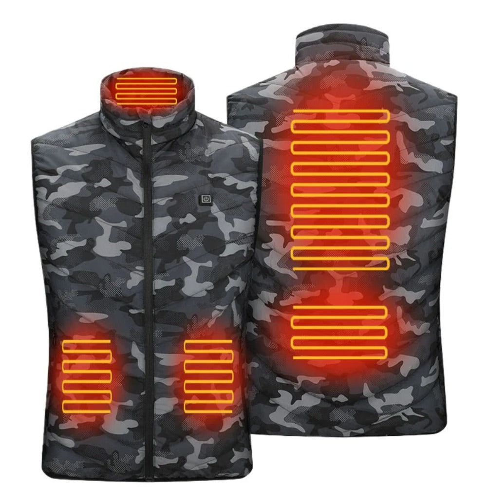 Heated Vest 13 Heating Areas Oversized Women Men Winter Vest Self Heating Vest Usb Electric Thermal Vest Jacket Outdoor Veste