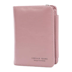 Women Trifold Short Multifunction Wallets PU Leather 13 Card Slot Coin Purse Money Clip