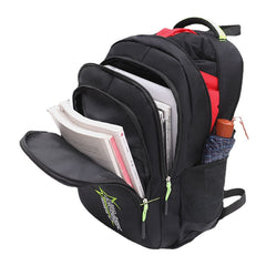 Unisex Nylon Multi-Layers Large Capacity Solid Color School Bag Travel Backpack