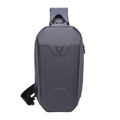 Men USB Charging Multi-pocket Anti-theft Waterproof Outdoor Crossbody Bag Chest Sling