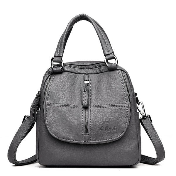 Women Fashion Plaid Handbags Multipurpose Backpack Shoulder bag Handbag