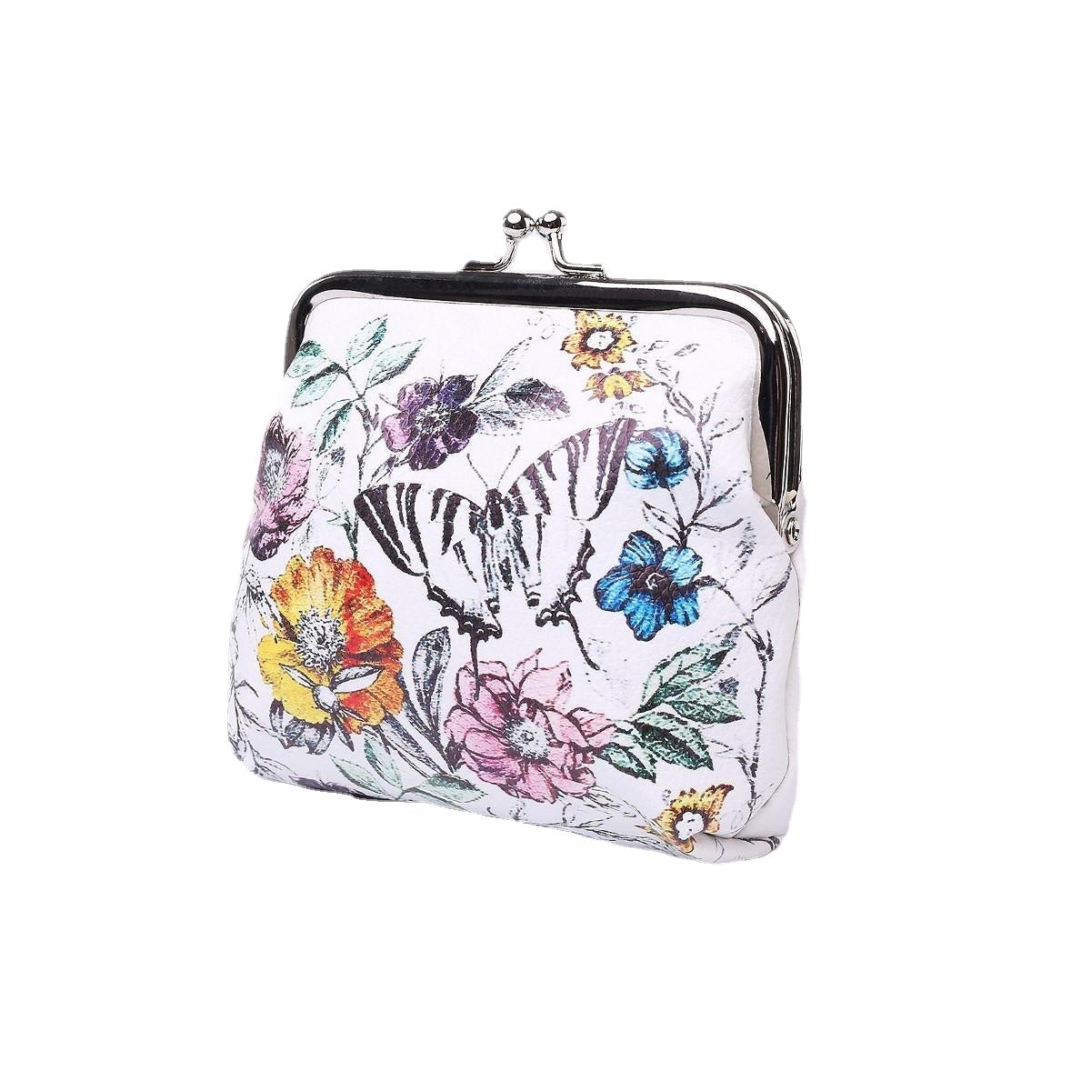 Women Girls Owl Butterfly Floral Mini Wallet Card Handbag Bag