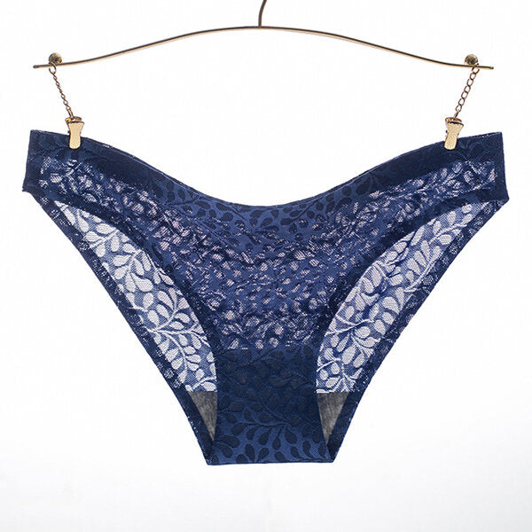 Women's Seamless Low Waist Thongs - Sexy Elastic Panties