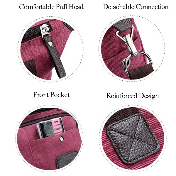 Women Canvas Large Capacity Sport Travel Casual Handbag Crossbody Shoulder Bag