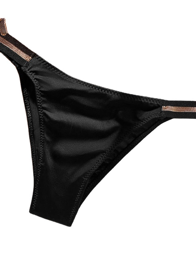 Sexy Thongs for Women Seamless Stretch Hip Lift Panties Low Rise Lingerie Ice Silk Briefs Bikini Underwear