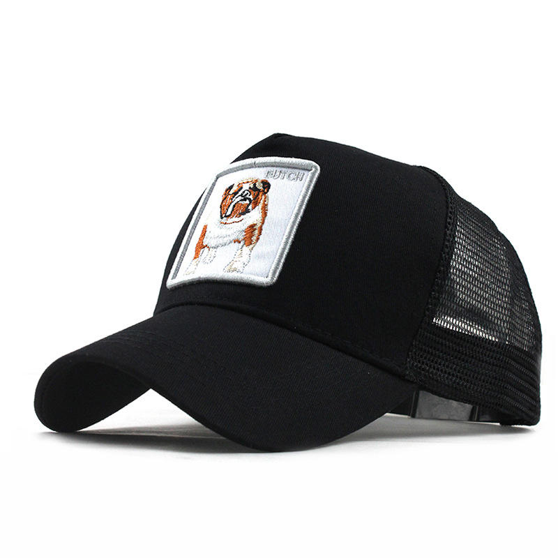 Unisex Cartoon Print Baseball Cap Animal Embroidery Baseball Cap Vintage Adjustable Snapback Hat
