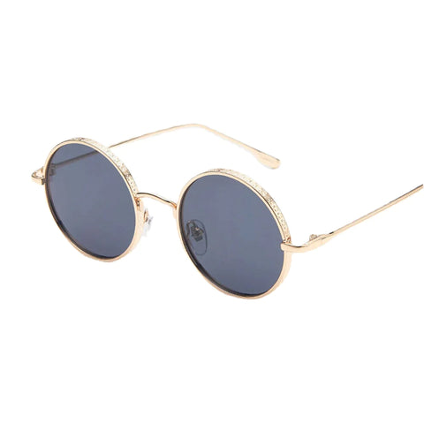 Unisex Retro Metal Round Shape Fashion UV Protection Sunglasses