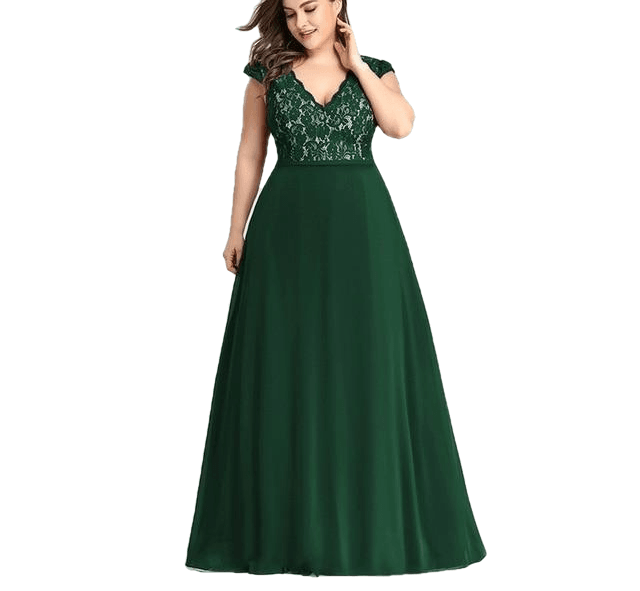 Elegant Burgundy A-Line Sleeveless Lace Dress - Sheseelady