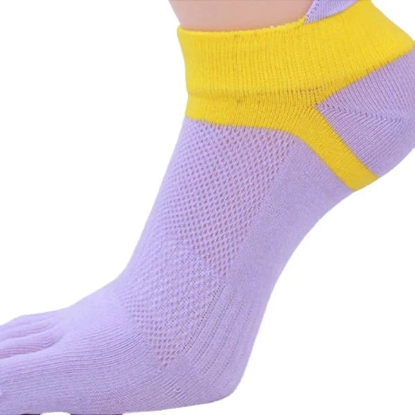 Women Five Toes Breathable Sports Yoga Sock Cotton Exercise Cycling Ankle Socks