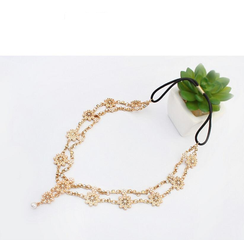 Hair Band Wedding Accessories Crystal Bridal Head Chain Jewelry - Sheseelady