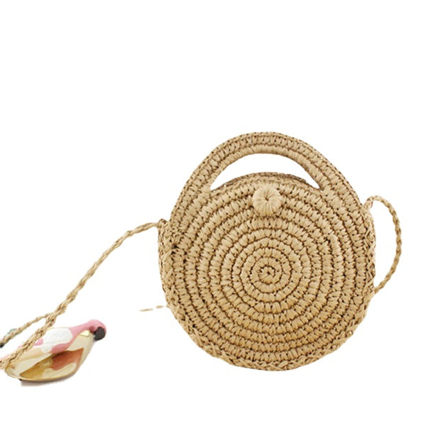 Women Straw Canteen Light Crossbody Bag Phone Beach Bags