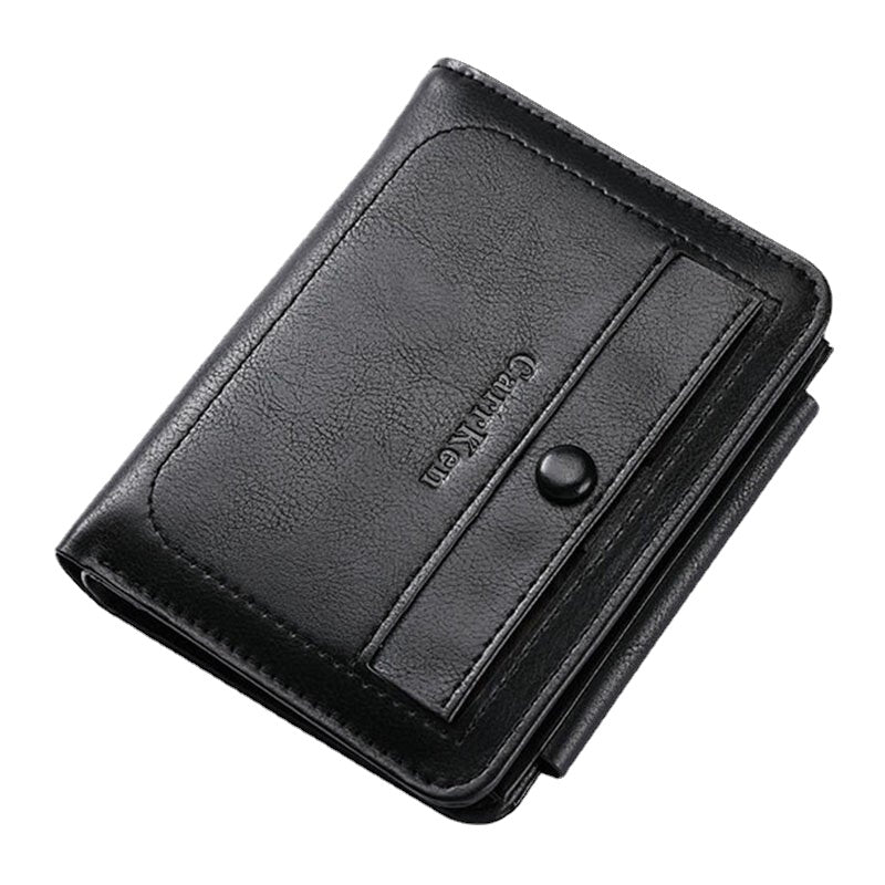 Men Retro Zipper Wallet Card Holder Coin Bag Card Holder