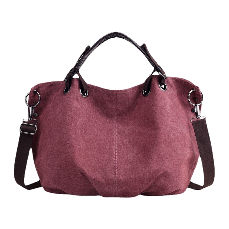 women canvas vintage handbag shoulder bag for outdoor