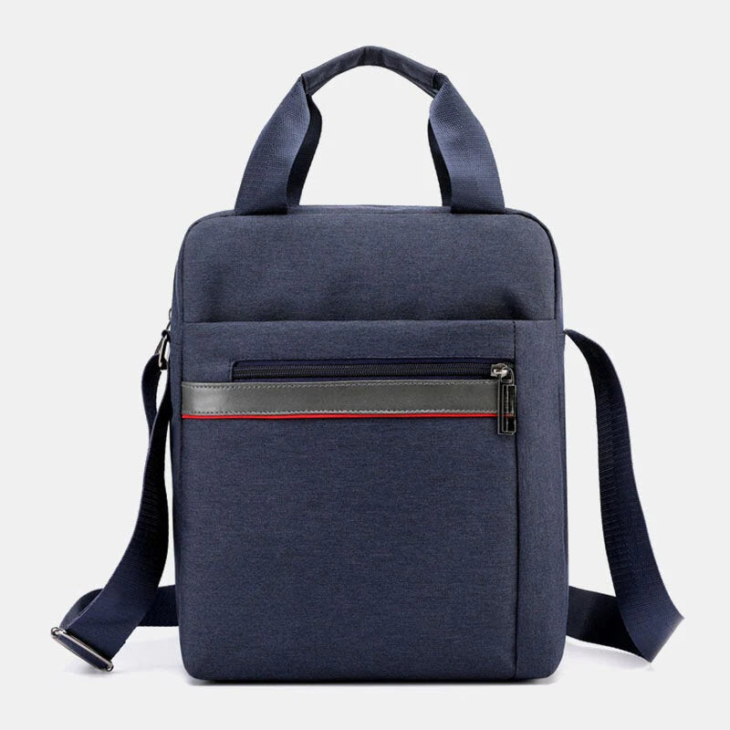 Men's Large Nylon Shoulder Bag for Outdoor Use