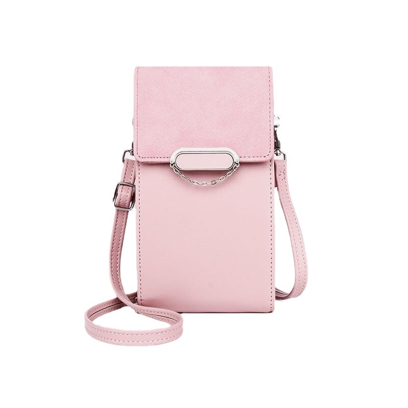 Women PU Leather Multi-carry Fashion Casual Phone Cross Body Bag