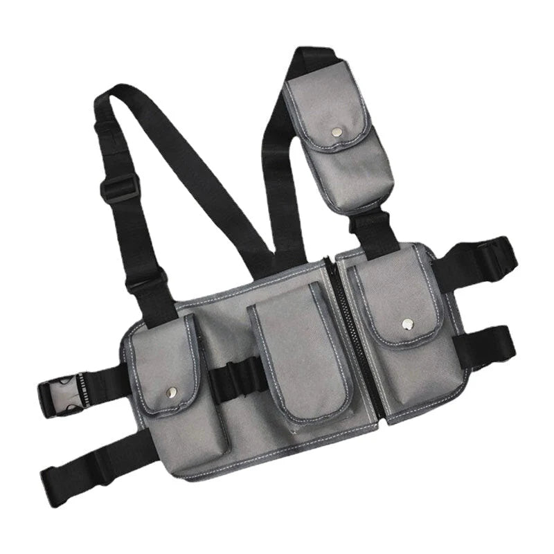 Unisex Tactical Multi-Pocket Chest Vest Bag for Fashion